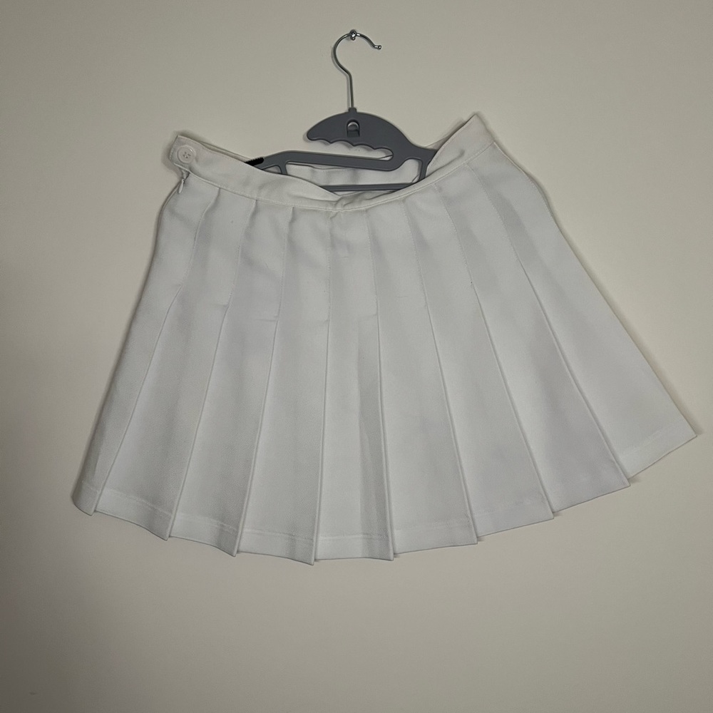 American Apparel Tennis Skirt White